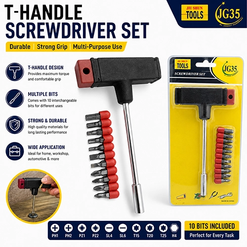 T-Handle Screwdriver Set
