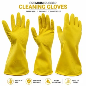 Rubber Cleaning Gloves