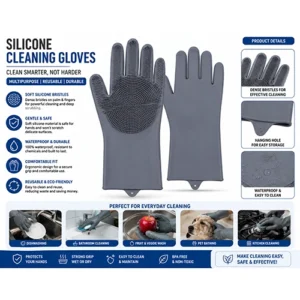 Silicone Cleaning Gloves