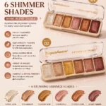 Exquishadow Eye Shadow 6 Shimmer Shades