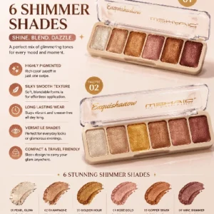 Exquishadow Eye Shadow 6 Shimmer Shades