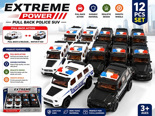 Extreme Power Pull Back Police SUV
