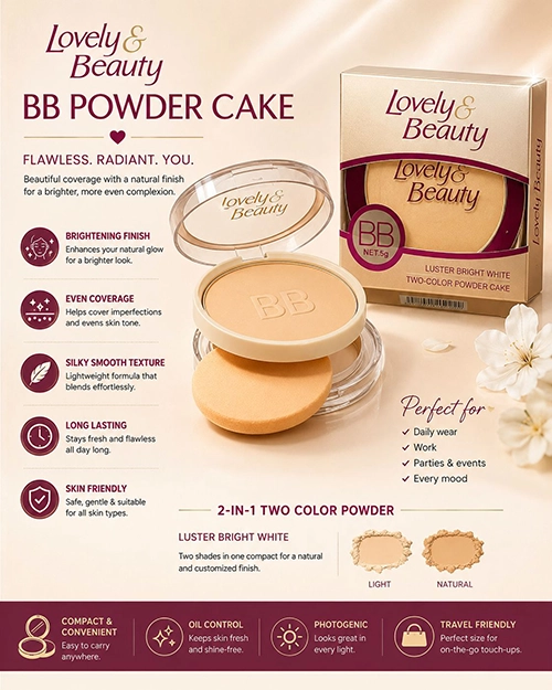 Lovely & Beauty BB Powder Cake