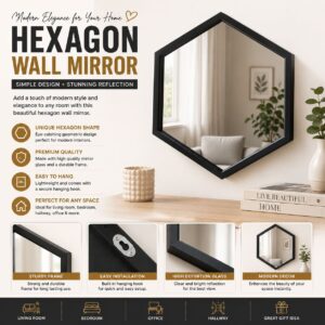 Hexagon Wall Mirror - Image 1