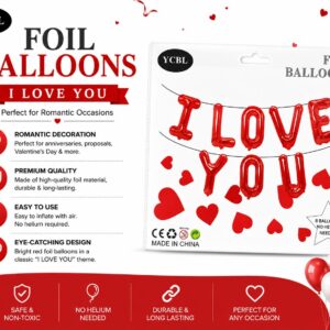 I Love You Foil Balloons - Image 1