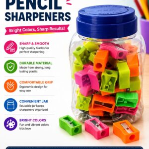 Colorful Pencil Sharpeners - Image 1