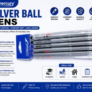 Mercury Silver Ball Pen Set - Image 1