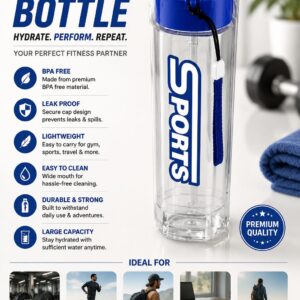 Sports Water Bottle - Image 1