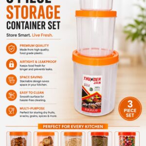 3 Pieces Storage Container Set - Image 1
